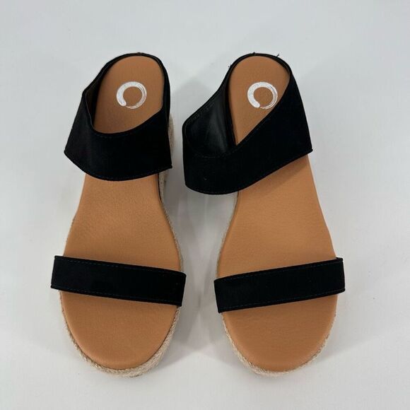 NWOT Journee Collection Womens Alissa Comfort Foam Wedge Heel Espadrille Sandals - Picture 3 of 8